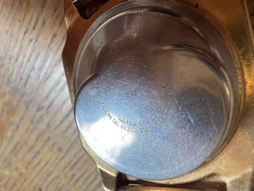 VTG Scarce 1976 Gold Plated Digital LED TIMEX SSQ Mens Large H Cell Watch--AS IS - Picture 4 of 4
