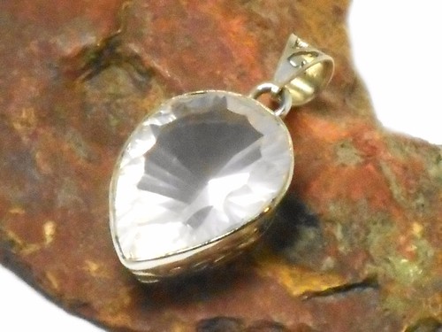 COLGANTE DE PIEDRAS PRECIOSAS 925 CUARZO ROSA - caja de regalo - Imagen 4 de 6