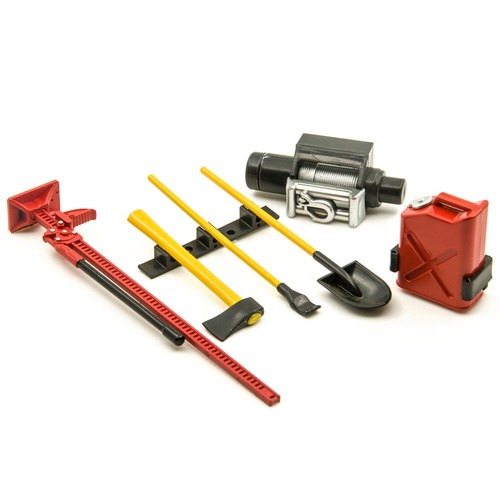 6pcs RC Decoration Tool Simulation Tools RC Accessories for 1:10 RC Rock Crawler - Picture 3 of 7
