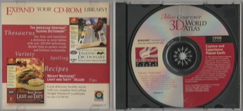 Deluxe Compton's 3D World Atlas 1998 Edition ~ CD-ROM - Picture 2 of 3