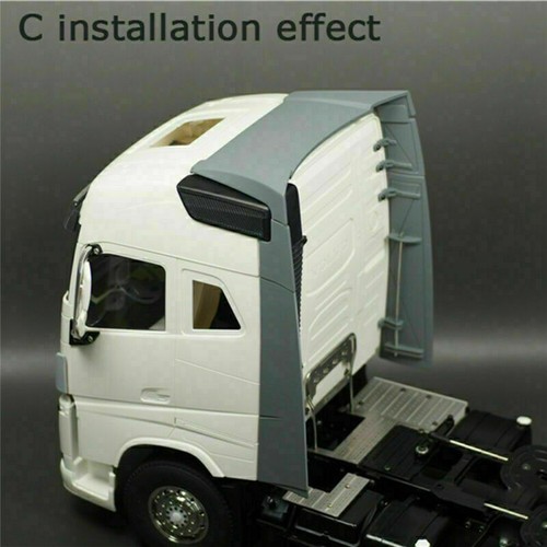 For Tamiya 1/14 Tractor Trucks Volvo FH16 750 56360 Container Tail Spoiler Set - Picture 18 of 18
