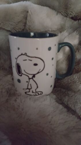PEANUTS HOLIDAY SNOOPY COFFEE MUG BLUE FRECKLES - Picture 2 of 4
