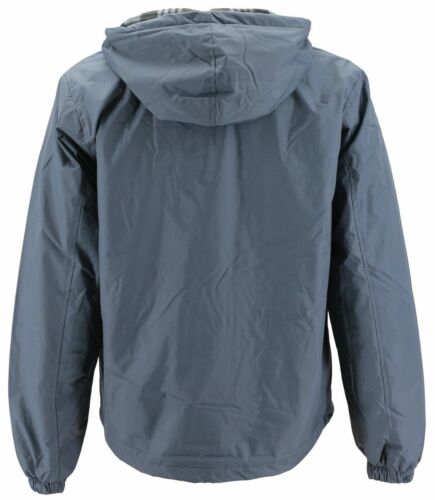 Men's Water Resistant Polar Fleece Lined Hooded Windbreaker Rain Jacket - Picture 17 of 33