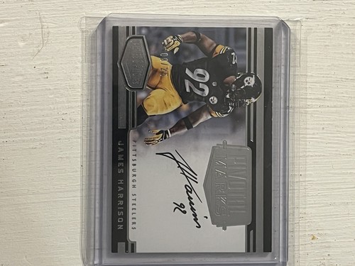 James Harrison ON CARD Auto Autograph Plates Patches Pivotal Marks 9/25 STEELERS - Picture 1 of 12
