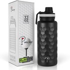 PINCUP Golf Water Bottle Golfer Gift 32oz Stainless Steel Spout Lid & Wide Mouth