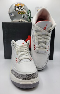 Nike Air Jordan 3 Retro White Cement Reimagined Size 6y W