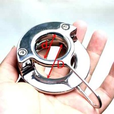 Stainless Steel Ball Scrotum Stretcher Penis Ring Locking Testicle Pendant