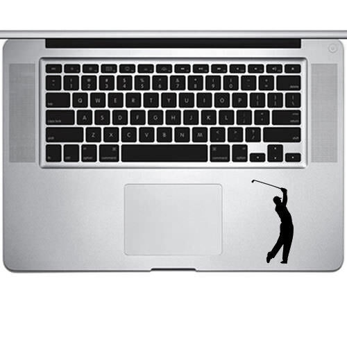 Golfer Sports Decal Sticker for Trackpad Laptop Macbook Cup Mug Car Window Wall - Afbeelding 1 van 7