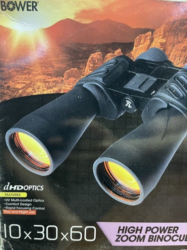 Bower 10-30x60 High Power Zoom Binoculars With Case And Strap