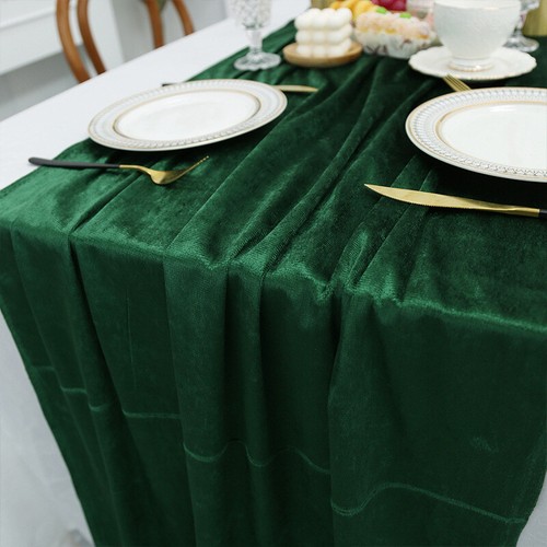 70*300cm Banquet Velvet Table Runner Velour Tablecloth Dinning Wedding Party - Picture 6 of 13