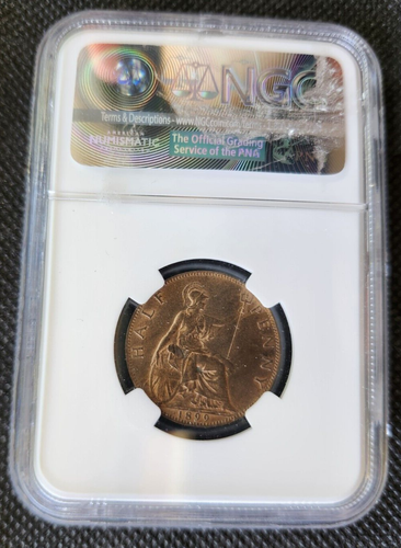 Centavo Gran Bretaña 1899 NGC MS63 RB Queen Victoria - ¡Ver fotos! - Imagen 3 de 4