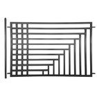 ALEKO Yard Garden Modern Kyiv Style Steel Fence 8 x 5 ft Black