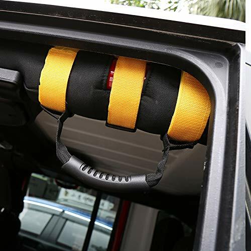 Fits Jeep Wrangler TJ JK JL JT 4X4 WD Off Road Pair Roll Bar Grab Handles-Yellow - Imagen 4 de 10