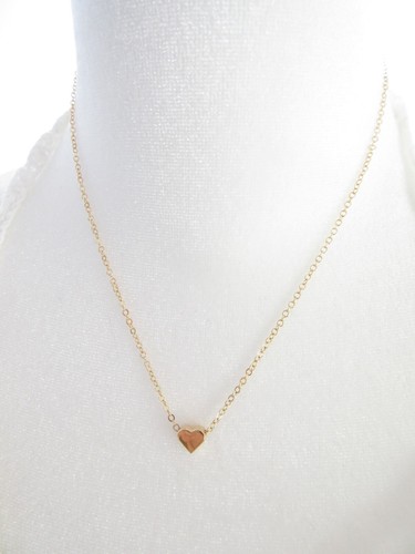 Herz Anhänger Halskette zierliche Kette schlicht minimalistisch Schmuck Muttertag Geschenk - Bild 11 von 12