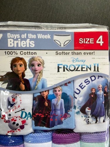 Girls Size 4 Cotton Briefs Panties Underwear. Disney Frozen 7 Pieces - Picture 3 of 8