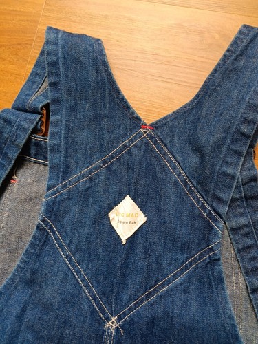 Vtg Big Mac Overalls Mens Blue Denim 38X30 Carpenter - Picture 6 of 14