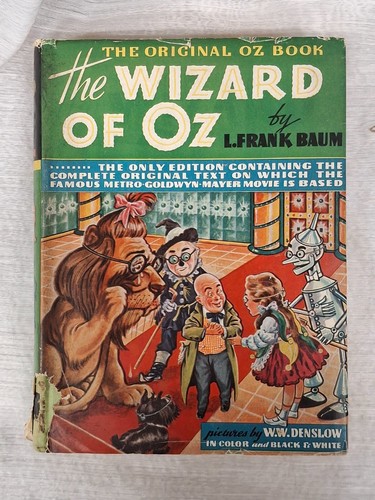The Original Oz Book - The Wizard Of Oz by L. Frank Baum Hardcover 1903