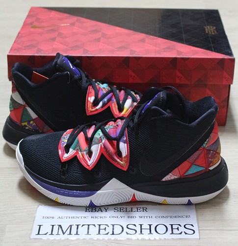 NIKE KYRIE 5 EP "CNY" CHINESE NEW YEAR BLACK SUMMIT WHITE AO2919-010 MENS - Picture 1 of 5