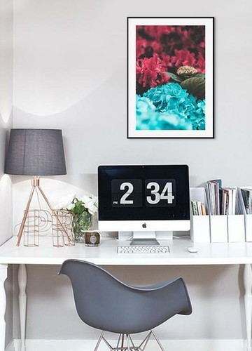 Poster Bunte Blumen Moderner Druck Blumen Wandeinrichtung Zimmer Blumenkunst - Bild 2 von 17