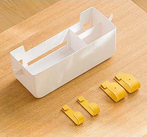 Bedside Caddy Hanging Organizer with Hooks, Bedside Caddy Shelf for Dorm Bunk - Picture 5 of 7