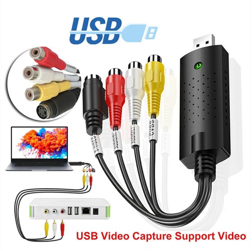 USB 2.0 Audio Video VHS VCR to DVD Converter Capture Card Adapter Digital Format - Afbeelding 1 van 7