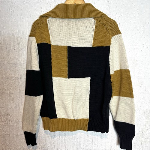 Bassike Chunky Cotton Wool Jumper Size 00 XS Oversized Polo Knit - Picture 6 of 9