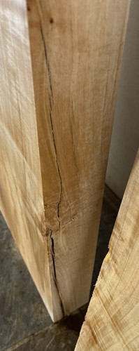 (2) One live edge Silver Maple Set Kiln dried and planed 2.1/8”x8.5-14”x35” - Picture 5 of 10
