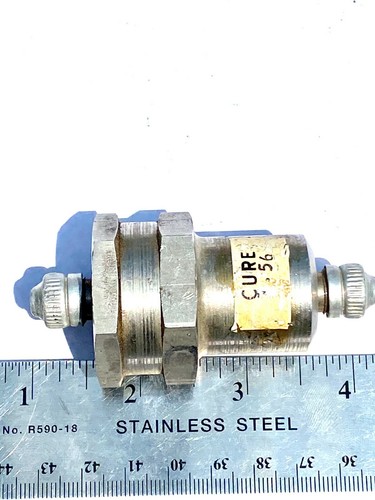 Purolator Check Valve 51439 Aircraft USA Male AN-4 7/16-20 Stainless Steel - Picture 4 of 4