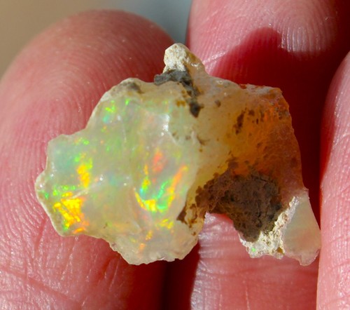 Opale de Feu Brute Multicolore d'Australie de 6,435 ct - Imagen 3 de 8