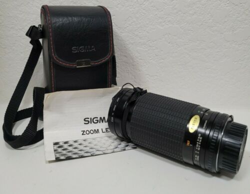 Objectif d'appareil photo Sigma Zoom 35-200 mm 1:4,5 ~ 5,6 pour Nikon avec étui