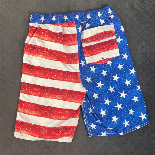 Old Navy Swim Trunks Board Shorts USA Flag Boys Youth XL 14-16 - Picture 2 of 9