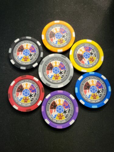 Star Wars Poker Chips Set 7 Celebration Chicago 2019 501st Droid Empire Rebel - Bild 2 von 2