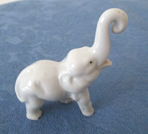 Rosa & weißer Elefant Porzellan Figur Japan kleine Größe 2 3/8" Vintage AZ40 - Bild 4 von 9