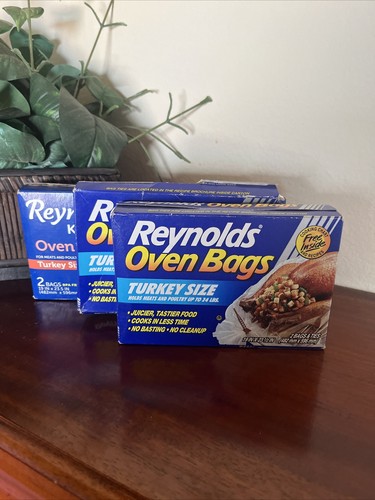 Reynolds Ofenbeutel Truthahn Schinken Größe 8-24 Pfund, 2 pro Box 3 Schachteln, 6 Beutel insgesamt Neu im Karton - Bild 1 von 5