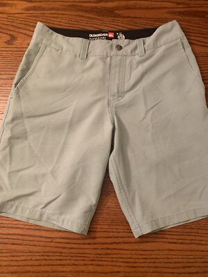 QUICKSILVER AMPHIBIANS MEN'S HYBRID SWIM SHORTS SZ 30 METAL SNAP CLOSURE