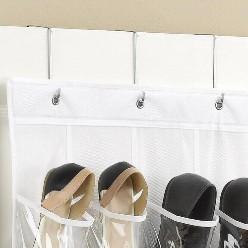 Over The Door Shoe Organizer Rack Hanging Storage Holder Hanger Bag Closet 24 - Picture 11 of 11