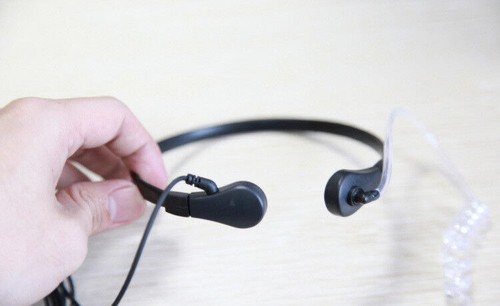 Throat Mic Earpiece Headset Headphone PTT For Baofeng UV5R UV3R BF-888S Kenwood - Photo 3/4