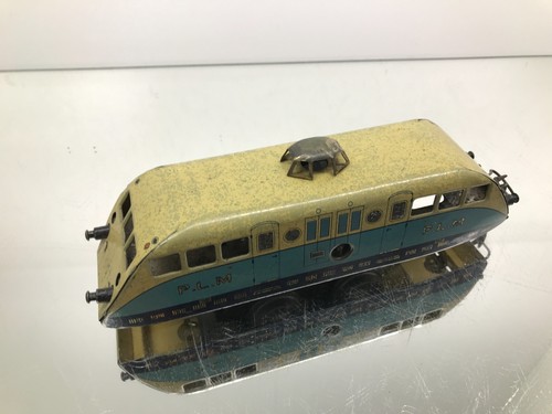 HORNBY MECCANO AUTORAIL PLM BUGATTI TRAIN TIN TOY -BLUE O L23.0cm- GOOD - 393 - Imagen 8 de 9