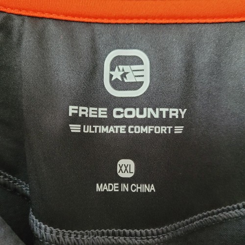 Pullover Free Country Hombre XXL/2XL Gris Oscuro Camuflaje 1/4 Cremallera Activo Máxima Comodidad - Imagen 5 de 15