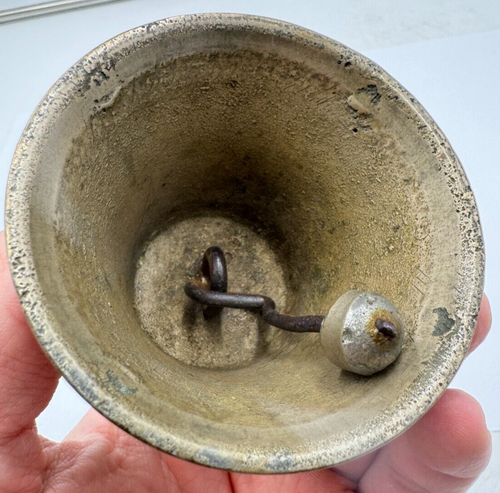 Glocke Klingel Türglocke vintage alt antik aus Metall Guss retro vintage Kuh - Bild 5 von 5