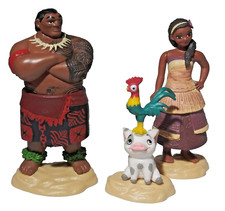 Lot of 3 Disney Moana Figures Toys JAKKS Pacific Cake Toppers