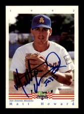 1992 Classic Best #244 Matt Howard AUTOGRAPHED!!!! 242831