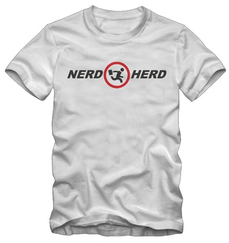 T-shirt /Maglietta Nerd Herd Chuck Serie TV Kraz - Foto 1 di 4