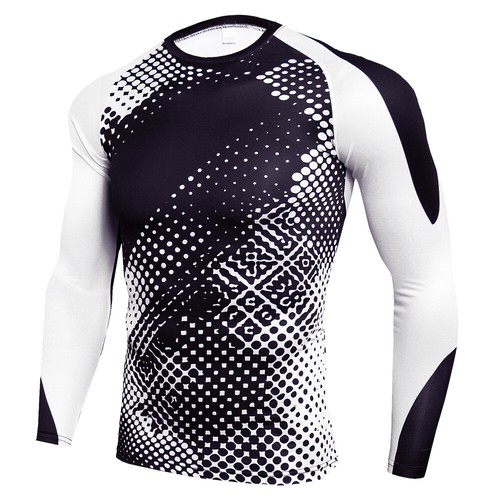 Herren Fitness Sport Laufshirt Funktionsshirt Kompressionsshirt Langarm Tops DE - Bild 15 von 27