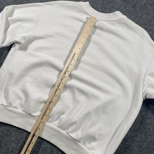 Dua Lipa Bershka Sweathirt Electropop Womens Size S Faded Distressed Crew Neck - Picture 7 of 9
