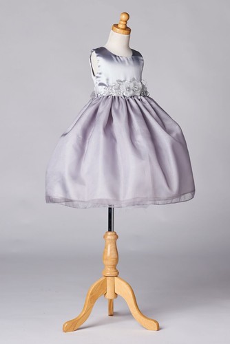 NEW Organza & Satin Dress Flower Girl Formal Pageant Recital Birthday Wedding#35 - Picture 80 of 86
