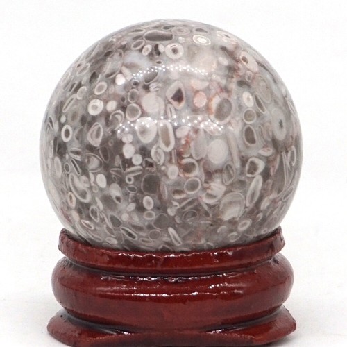 30MM Wholesale Natural Gemstone Sphere Crystal Reiki Healing Globe Ball / Stand - Picture 79 of 84