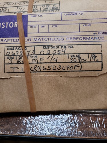20pcs - DALE RN65D 309k ohm 1% Precision Resistor 7321 - Picture 7 of 7