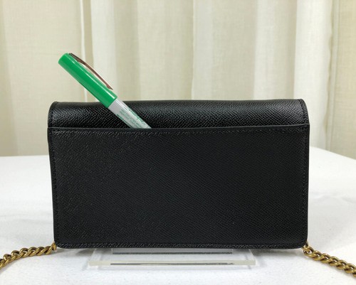 Neu mit Etikett Kurt Geiger London Richmond Leder Mini genarbtes Leder Umhängetasche schwarz - Bild 7 von 24