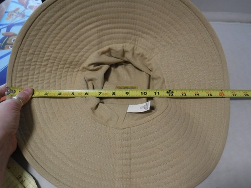 GA6 SCALA Collections Desert Tan WIDE Brim One Size Sun Garden Shade Hat Cotton - Picture 11 of 15